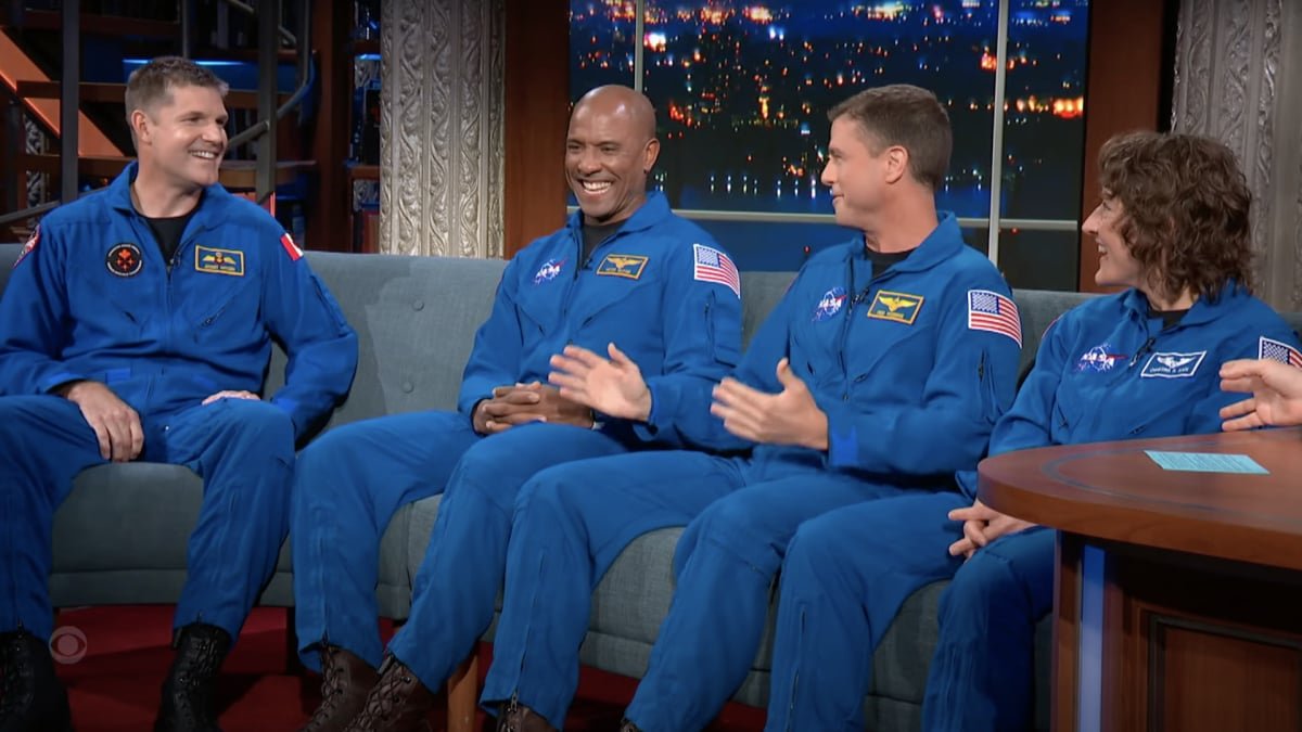NASA’s Artemis II moon mission astronauts yell re-entry to Stephen Colbert