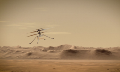 NASA launched wild photographs of Mars helicopter flying over an alien desolate tract