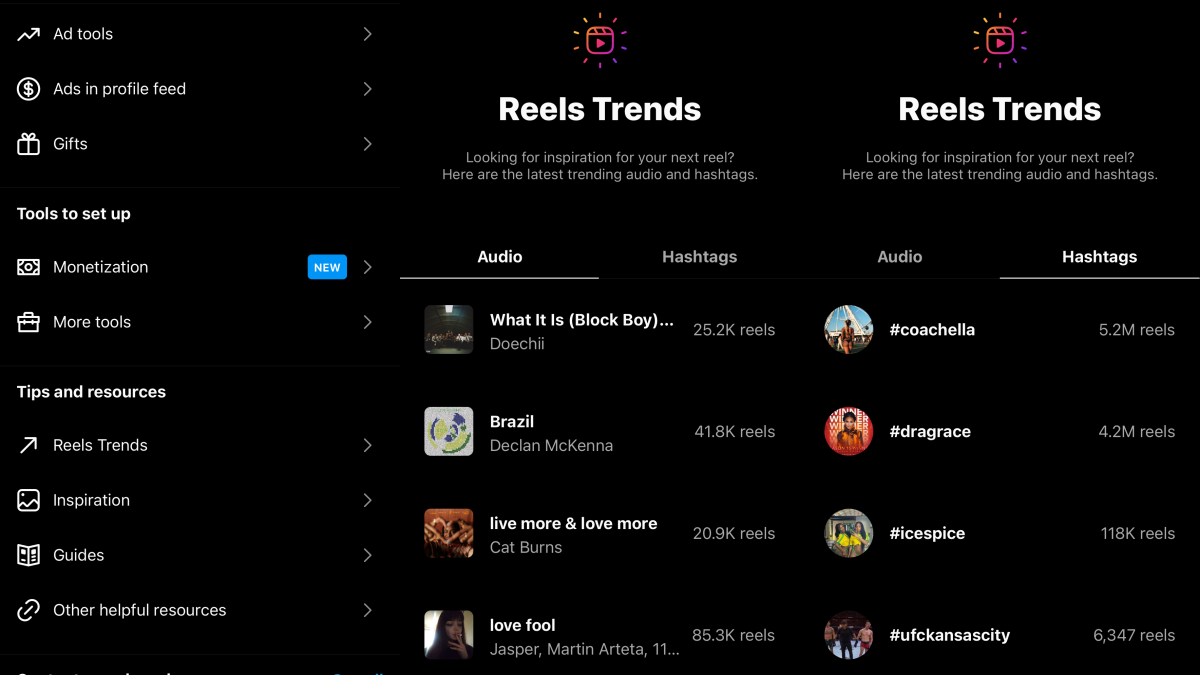 Instagram Reels launches contemporary metrics and trending audio