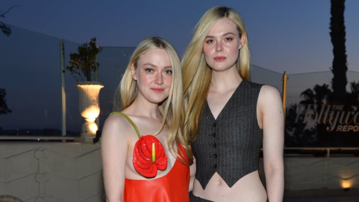 The most fashionable sisters in Hollywood, Elle and Dakota Fanning, recently made an unusual joint appearance at Jimmy Choo and The Hollywood Reporter's Power Stylists Dinner. Top celebrity stylists were honored at the occasion, including Samantha McMillen, who chooses the Fanning sisters' outfits. With their distinct looks, Elle and Dakota both radiated beauty, exhibiting their interpretations of sensual spring dressing. Dakota Fanning, who is 29 years old, picked a striking red leather minidress from Loewe's spring 2023 collection. The dress had a faux anthurium covering one breast along with a green stalk serving as a strap. She created an edgy yet glam ensemble by pairing the provocative dress with gold ankle-strap shoes and a silver ear cuff. Elle Fanning, on the other hand, deviated from her customary princess outfits in favor of a more elegant, customized look. She donned a cropped pinstripe jacket and complementing low-rise pants from Stella McCartney's upcoming fall 2023 line, which made its debut earlier this month during Paris Fashion Week. Black platform shoes with gold Cartier jewelry, including a watch and three bracelets, complemented the look. In the outfit, Elle looked relaxed and elegant, showcasing her ability to pull off any look with ease. Also Read: Selena Gomez Spotted in Wedding Dress: Is Mabel Mora Getting Married in ‘Only Murders in the Building’? During the event, both Fanning sisters predominantly spoke about McMillen, who was entitled as one of the top 25 most influential stylists. Samantha McMillen deserves this more than anybody, Elle commended. Dakota emphasized the value of working with a stylist who is familiar with your body type, attitude, and mood. She said, "It is like having someone who allows you to feel at ease and confident in your own body. The Power Stylists Dinner was completely a star-studded event that was glooming and glittering in the presence of celebrities including Jodie Turner-Smith, Megan Thee Stallion, Jurnee Smollett, and their respective stylists. However, the Fanning sisters were the ones who truly stole the show with their distinctive fashion choices and impeccable personality, Since Elle's "Teen Spirit" screening in 2019, this was the first time we had seen the sisters out together, making their joint appearance all the more noteworthy.