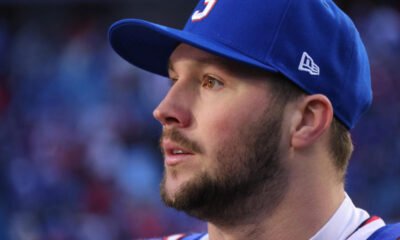 Funds QB Josh Allen shows off at Blue Jays batting adjust to, hitting four home runs