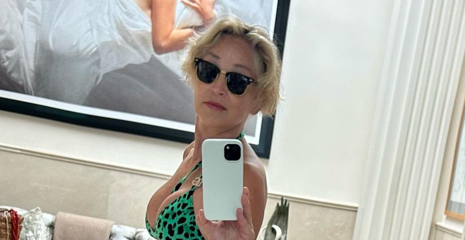 Sharon Stone, 65, Factual Dropped a Sexy Thong Bikini Selfie on Her Instagram