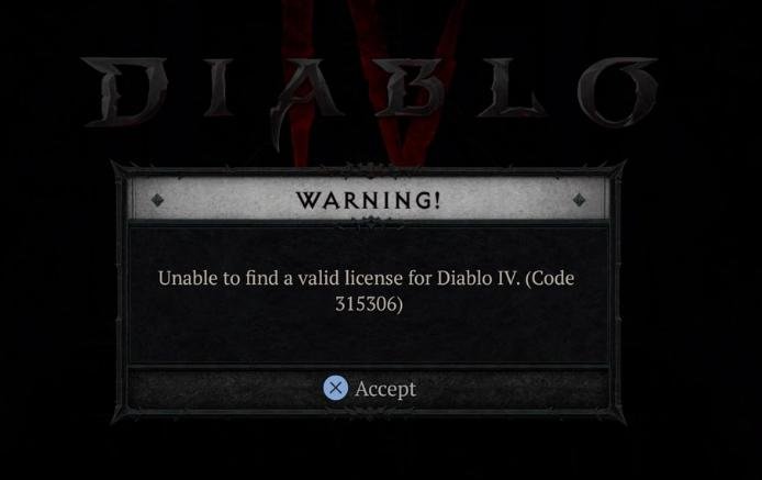Diablo 4 PS5 gamers hit with ‘Couldn’t detect reliable license’ error, Blizzard suggestions