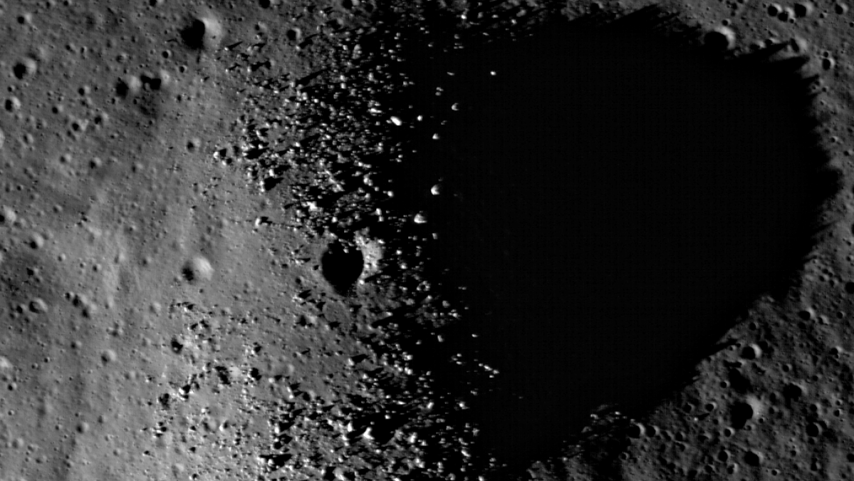 There may be granite on the moon. No one is aware of the intention in which it got there.