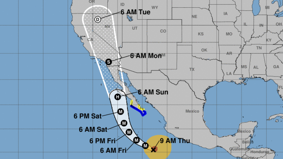 Wow, a very uncommon tropical storm is monitoring in direction of California. What to know.