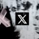 X’s contemporary mobile logo appears to be as if defective distressed denims