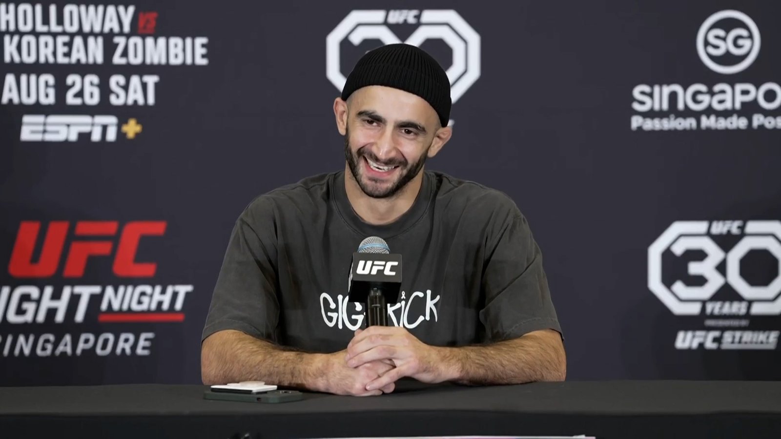 Giga Chikadze says Alex Caceres couldn’t strike at UFC Fight Night 225: ‘I’m a special breed, and he knows it’