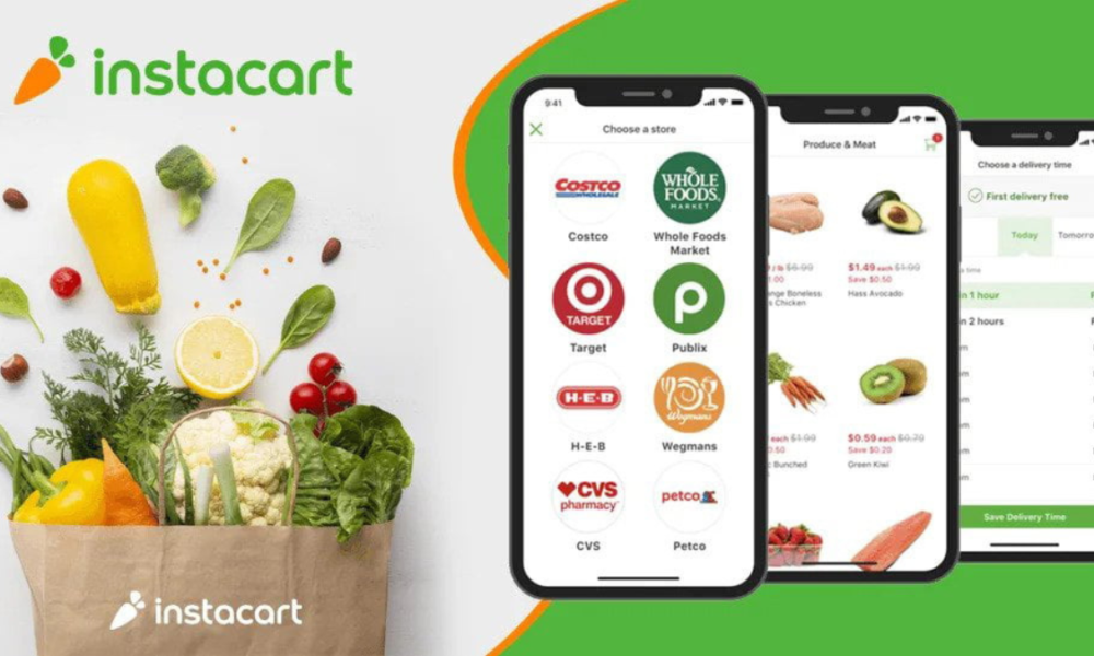 Instacart. Инстакарта. Instacart IPO. Instacart.com. Instacart app logo.