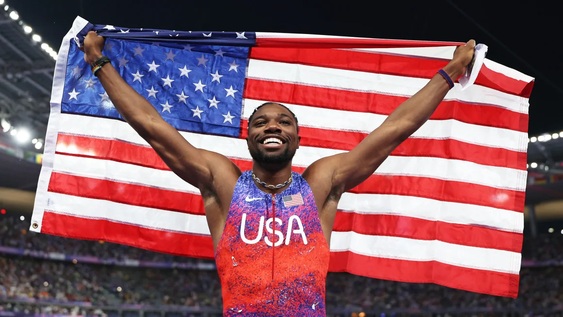 Noah Lyles Clinches Olympic Gold in 100Meter Dash with NailBiting