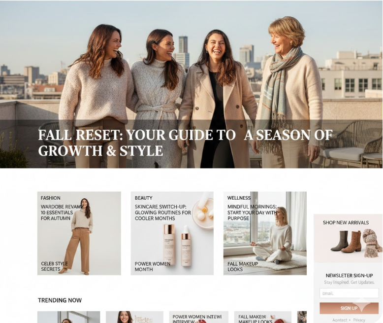 Get featured in women magazine​