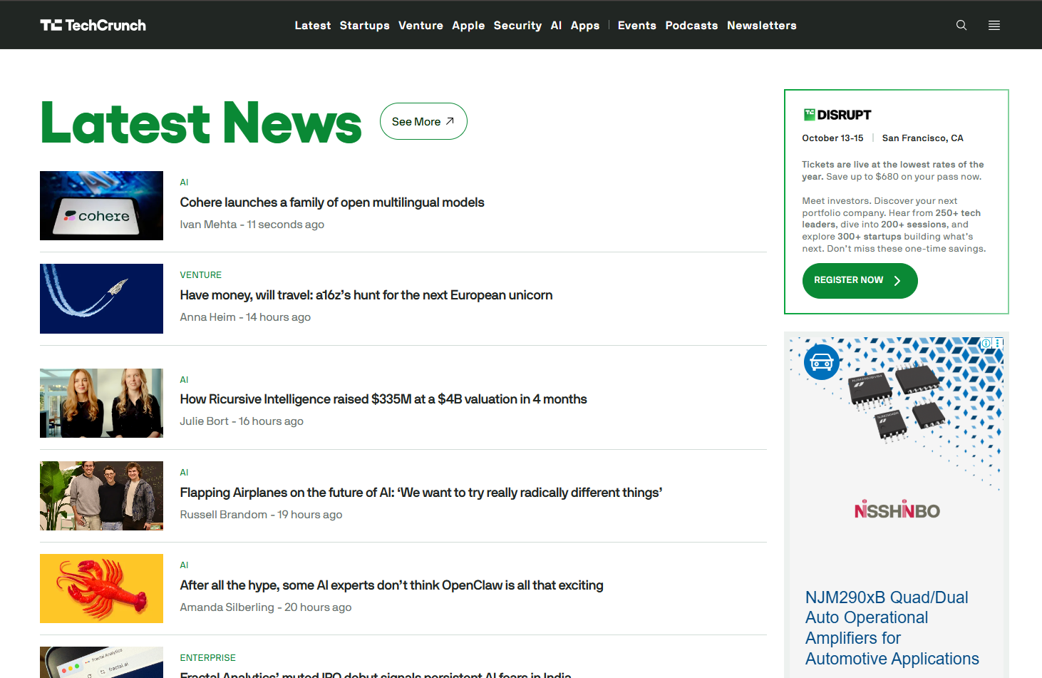 Get Featured in TechCrunch